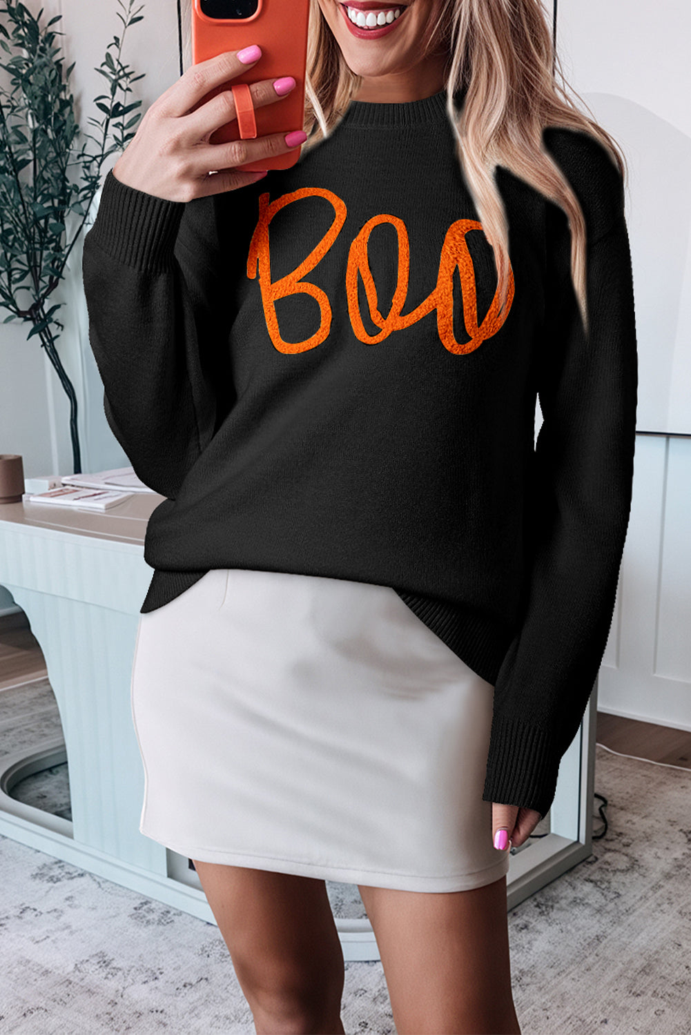 Black Boo Sweater