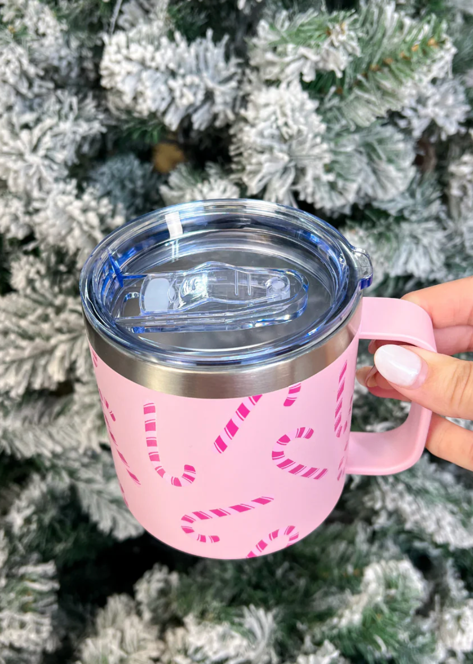 Candy Cane Travel Mug