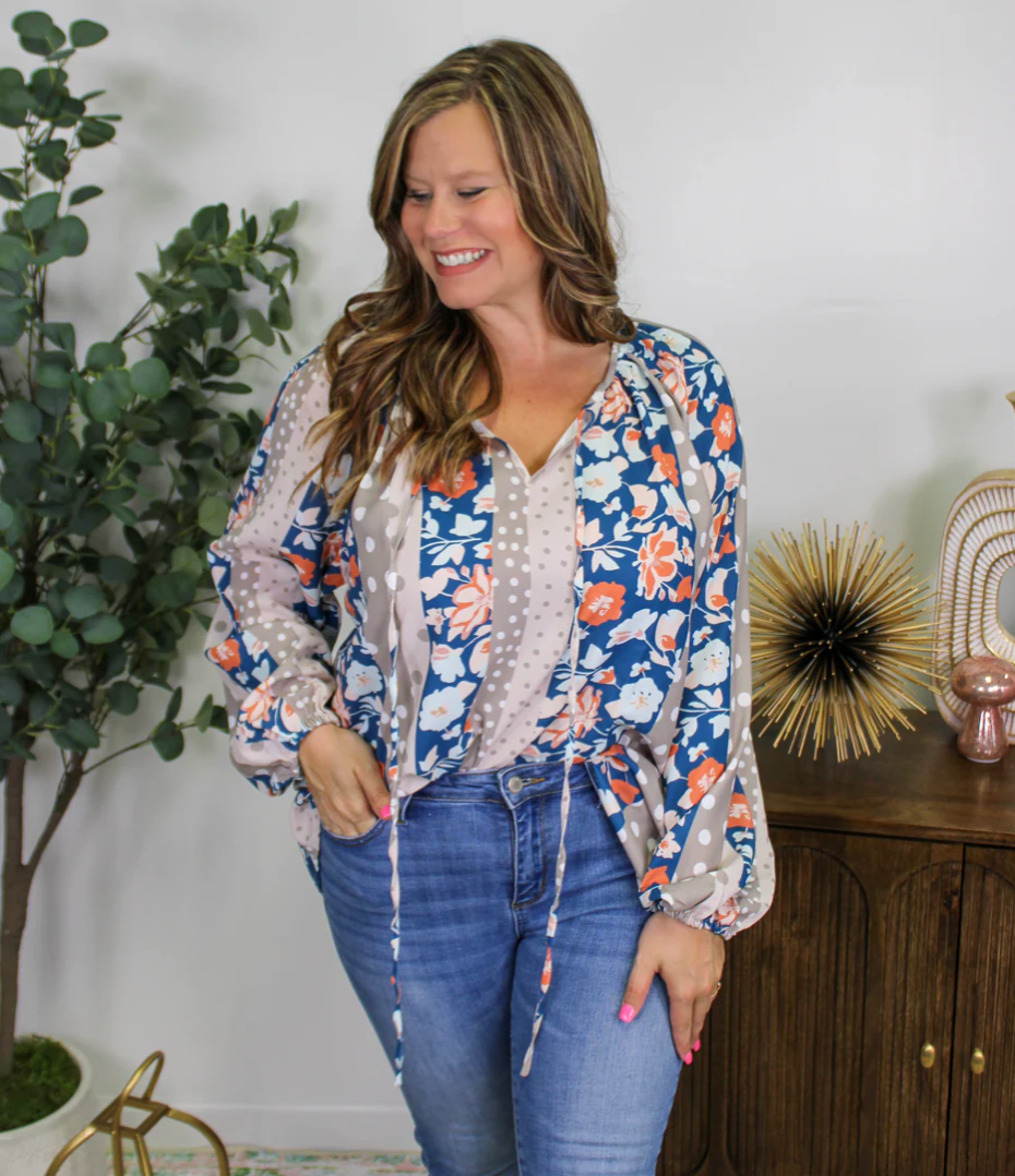 Abstract Plus Blouse