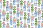Chinoiserie Nutcrackers Pattern Wrapping Paper