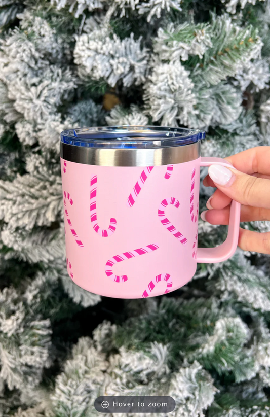 Candy Cane Travel Mug