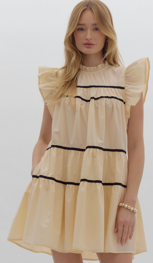 Classic Charm Ruffle Mini Dress